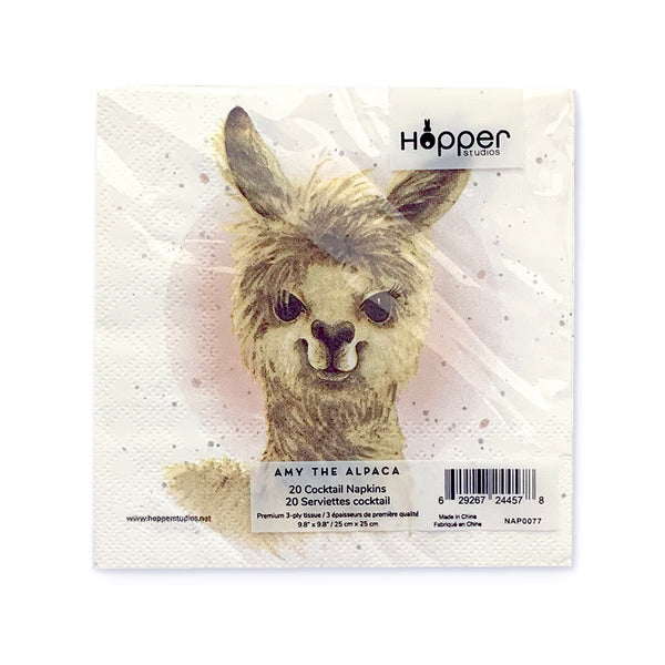 Hopper Studios Napkins - Amy the Alpaca