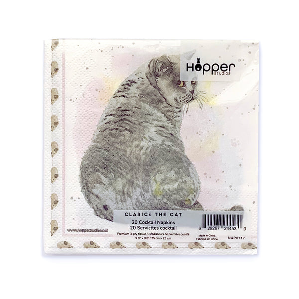 Hopper Studios Napkins - Clarice the Cat